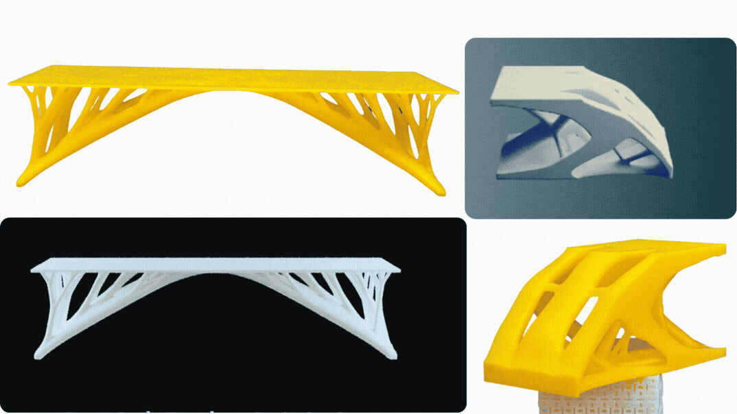 Large scale topology optimization result