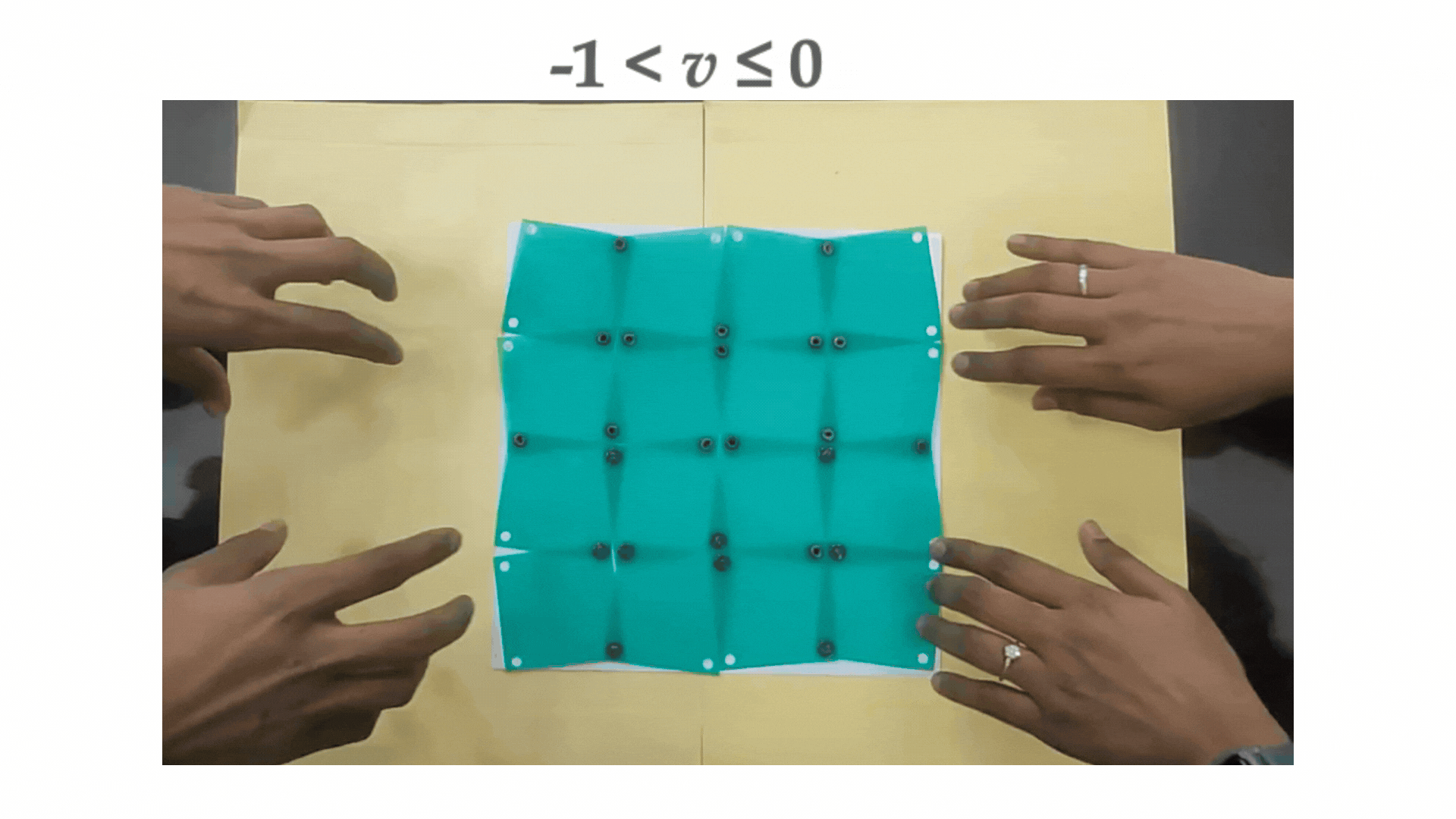 Auxetic metamaterial deformation